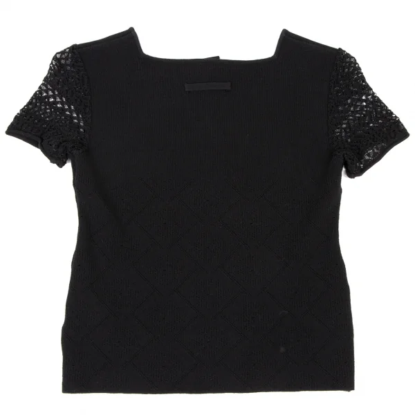 ジャンポールゴルチエ ファムJean Paul GAULTIER FEMME コットンレースセットアップ 黒40 K-135607_008