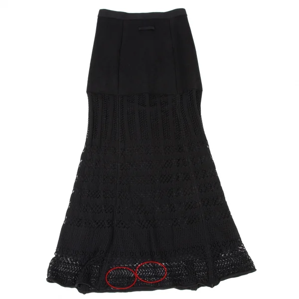 ジャンポールゴルチエ ファムJean Paul GAULTIER FEMME コットンレースセットアップ 黒40 K-135607_016