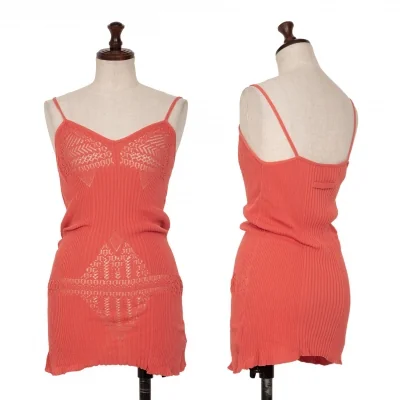Jean Paul GAULTIER MAILLE FEMME Lace Rib Knit Camisole