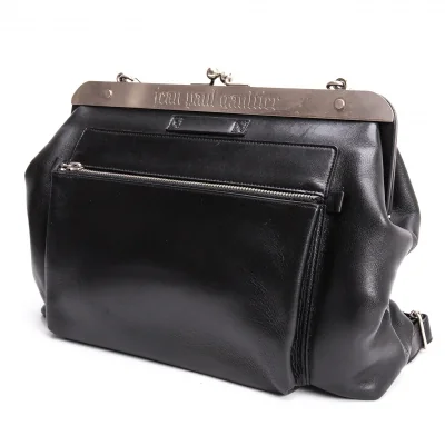 Jean-Paul GAULTIER Metal Plate 2way Leather Bag