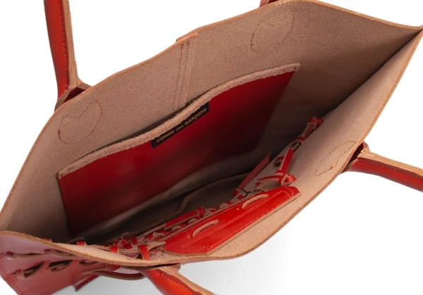 コムデギャルソンCOMME des GARCONS レザーコード編み上げグローブ