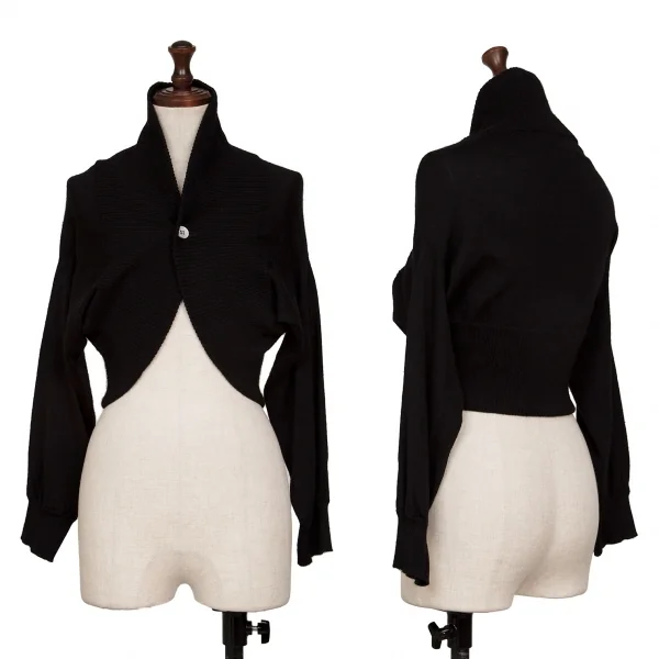 JUNYA WATANABE COMME des GARCONS Rib Knit Bolero Black XS-S K-135683_001