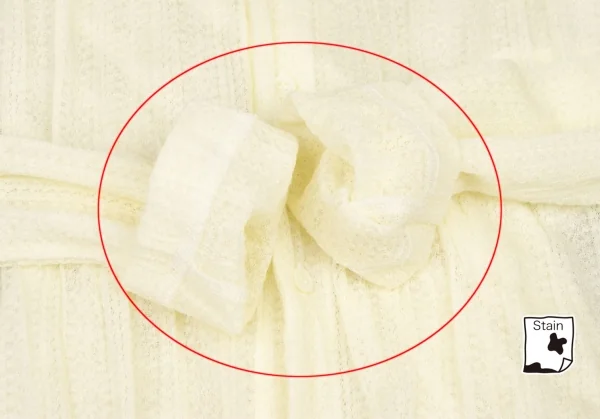 ジュンヤワタナベ コムデギャルソンJUNYA WATANABE COMME des GARCONS ジャガードシースルーバルーンカーディガン クリームS K-135684_010