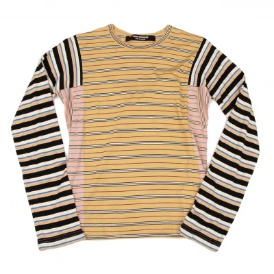 JUNYA WATANABE COMME des GARCONS Striped Switching T-shirt