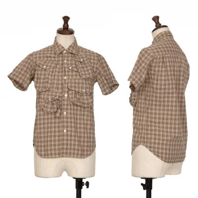 JUNYA WATANABE MAN PINK COMME des GARCONS Flap Pocket Check Shirt