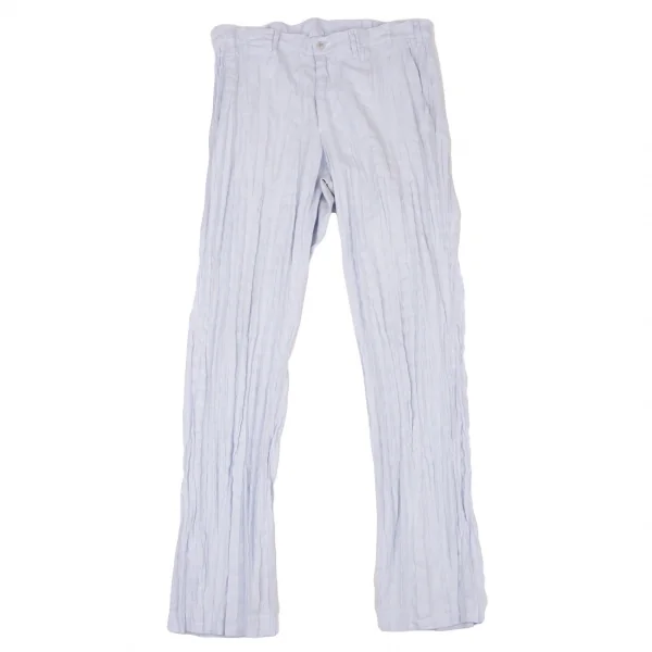 ISSEY MIYAKE MEN Twisted Pleats Stripe Pants Blue,White 3 K-135747_001