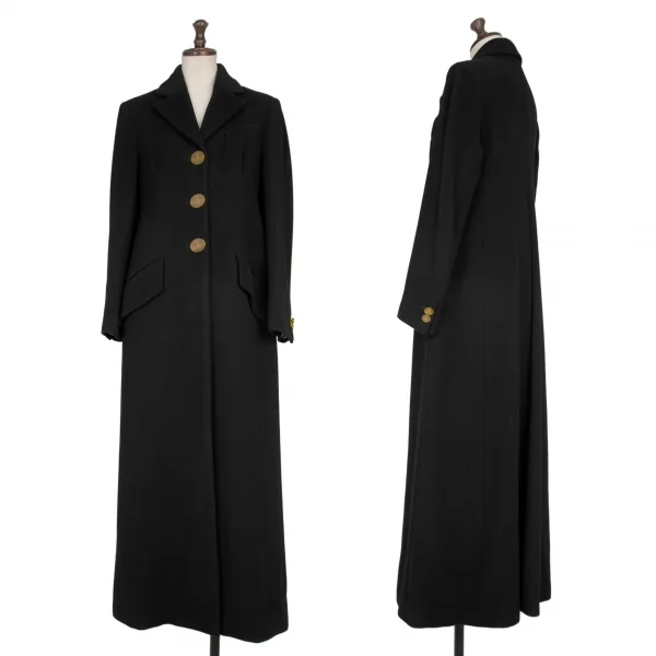 ヴィヴィアンウエストウッド レッドレーベルVivienne Westwood Red Label ウールロングコート 黒40 K-135756_001