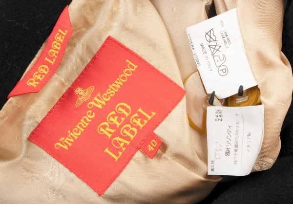 ヴィヴィアンウエストウッド レッドレーベルVivienne Westwood Red Label ウールロングコート 黒40 K-135756_017