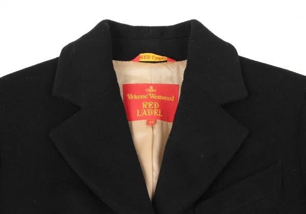 ヴィヴィアンウエストウッド レッドレーベルVivienne Westwood Red Label ウールロングコート 黒40 K-135756_004