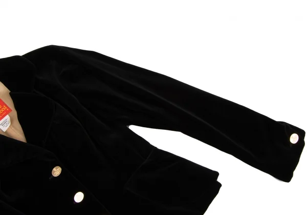 ヴィヴィアンウエストウッドVivienne Westwood 旧赤タグ ベロアセットアップ 黒40 K-135760_005