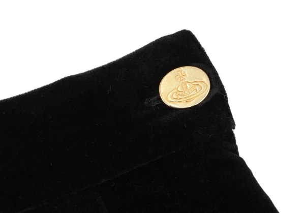 ヴィヴィアンウエストウッドVivienne Westwood 旧赤タグ ベロアセットアップ 黒40 K-135760_013
