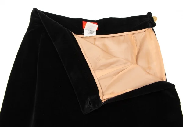 ヴィヴィアンウエストウッドVivienne Westwood 旧赤タグ ベロアセットアップ 黒40 K-135760_014