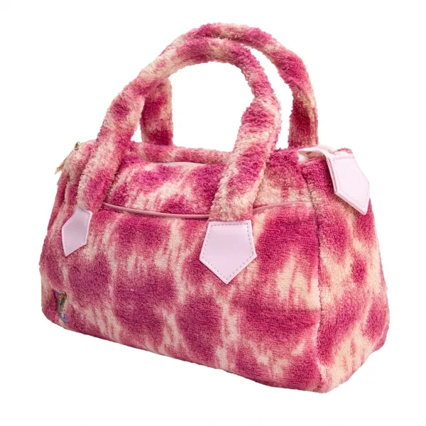 ヴィヴィアンウエストウッドVivienne Westwood パイルレオパードハンドバッグ ピンク K-135765_001