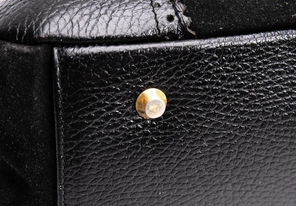 ヴィヴィアンウエストウッドVivienne Westwood Braccialini社製 スエード切替ヤスミンハンドバッグ 黒 K-135766_010