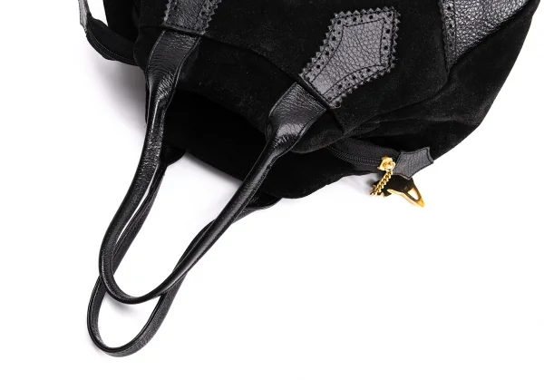 ヴィヴィアンウエストウッドVivienne Westwood Braccialini社製 スエード切替ヤスミンハンドバッグ 黒 K-135766_014