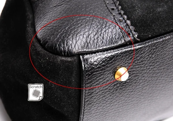 ヴィヴィアンウエストウッドVivienne Westwood Braccialini社製 スエード切替ヤスミンハンドバッグ 黒 K-135766_006