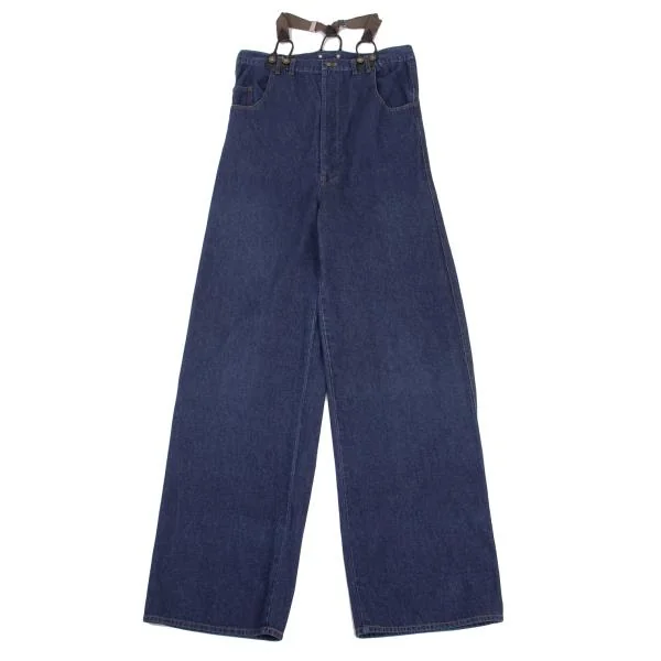 GAULTIER JEAN'S Suspender Long Denim Painter Pants  Indigo 29 K-135782_001
