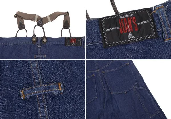 GAULTIER JEAN'S Suspender Long Denim Painter Pants K-135782_016