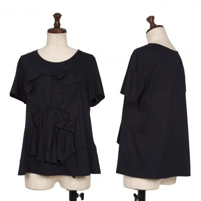 HIROKO BIS Pleated Paste Design T Shirt