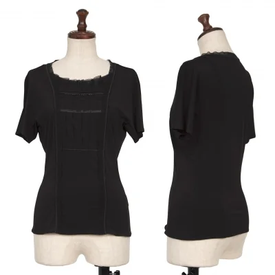 HIROKO BIS Pleated Switching T Shirt