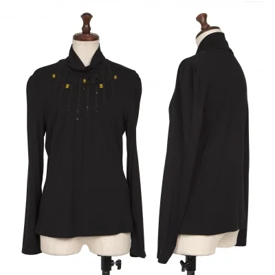 HIROKO BIS Bijou Decoration Turtle Neck T Shirt