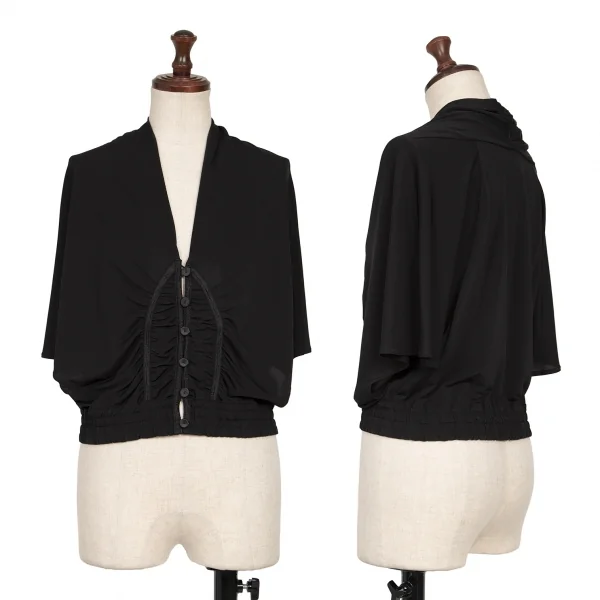 HIROKO BIS Switching Gather Bolero Black 9 K-135802_001