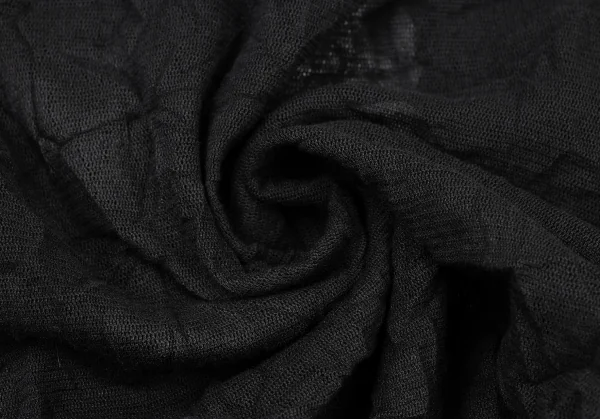 ヒロコビスHIROKO BIS シワ加工ボタニカル刺繍メッシュボレロ 黒9 K-135803_012