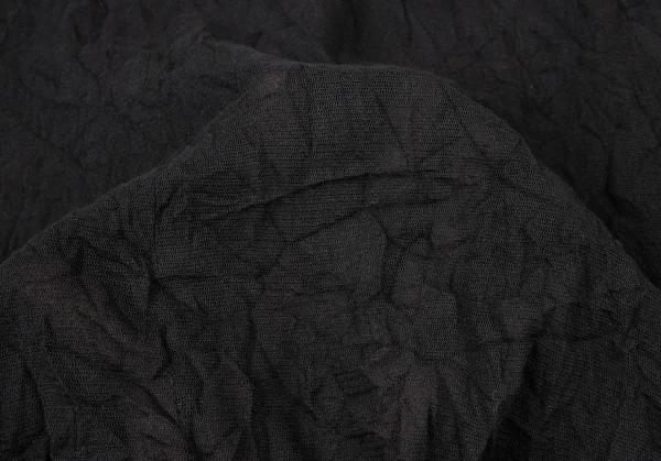 ヒロコビスHIROKO BIS フリルカラーシワ加工メッシュロングジレ 黒9 K-135804_012