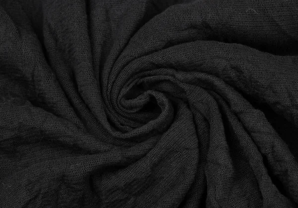 ヒロコビスHIROKO BIS フリルカラーシワ加工メッシュロングジレ 黒9 K-135804_013