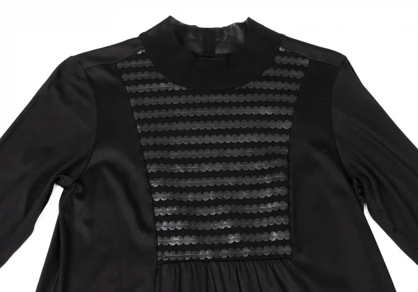 HIROKO BIS Synthetic Leather Decoration Tunic K-135814_003