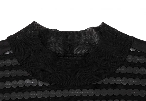 HIROKO BIS Synthetic Leather Decoration Tunic K-135814_004