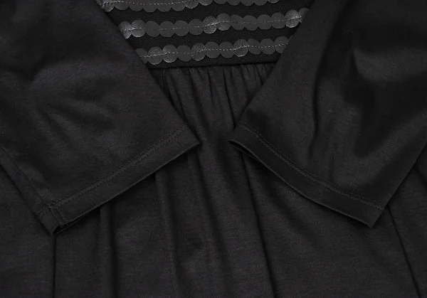 HIROKO BIS Synthetic Leather Decoration Tunic K-135814_007