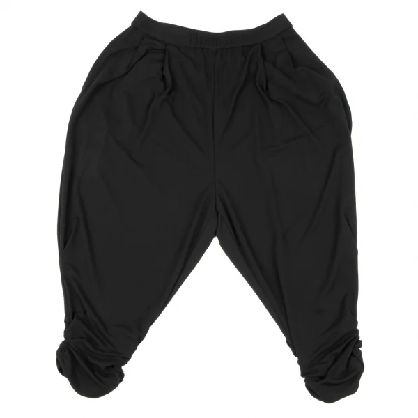 HIROKO BIS Hem Gather Cropped Pants Black 9 K-135817_001