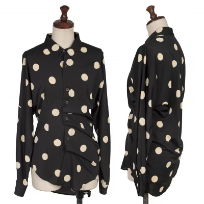 tricot COMME des GARCONS Dot Dolman Sleeve Asymmetry Blouse