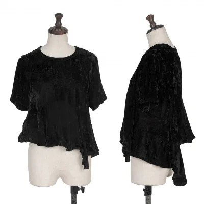 COMME des GARCONS Velour Spiral Switching T Shirt