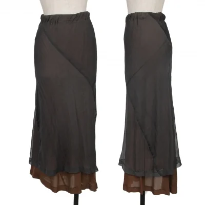 COMME des GARCONS Chiffon Layered Switching Skirt