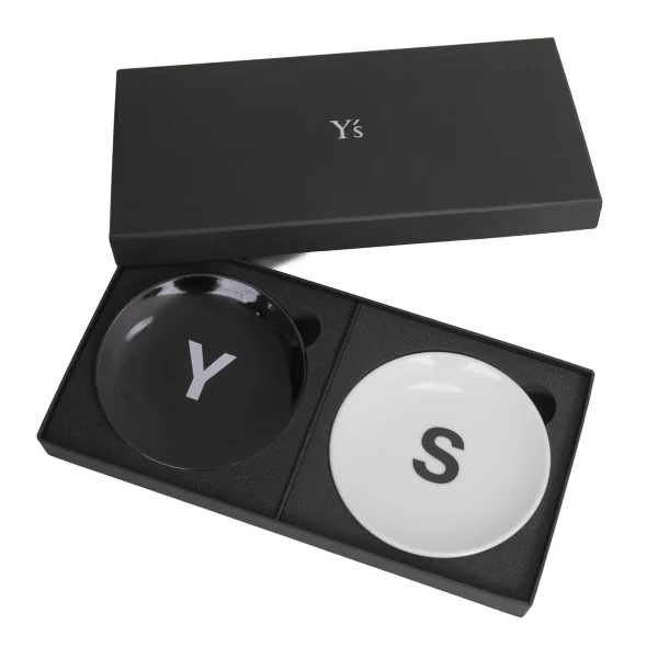 Y's Japanese Mino pottery Small Plates Black,White  K-135864_001