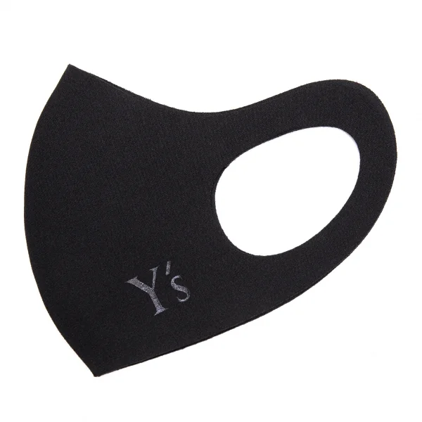 新品!ワイズY's ロゴプリントウレタンマスク 黒 K-135869_001