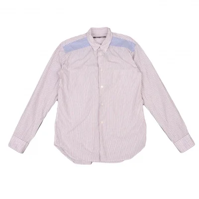 COMME des GARCONS HOMME DEUX Striped Switching Shirt