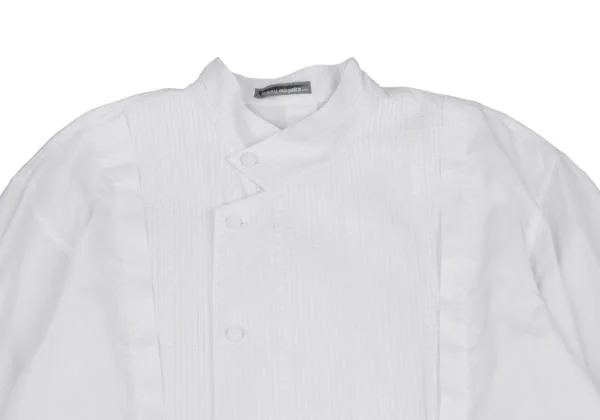 ISSEY MIYAKE MEN Pin Pleats Switching Band Collar Shirt K-135892_002