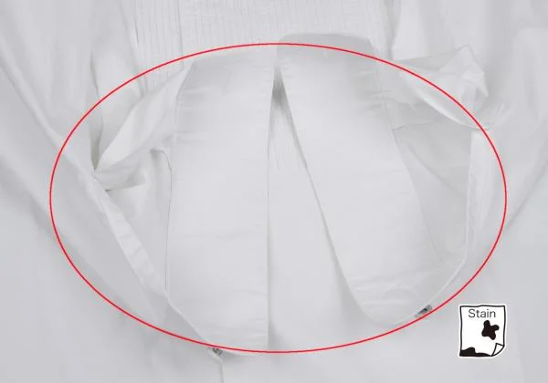 ISSEY MIYAKE MEN Pin Pleats Switching Band Collar Shirt K-135892_006