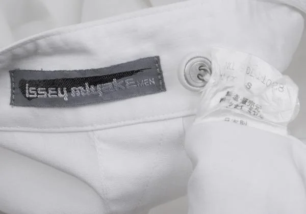 ISSEY MIYAKE MEN Pin Pleats Switching Band Collar Shirt K-135892_017