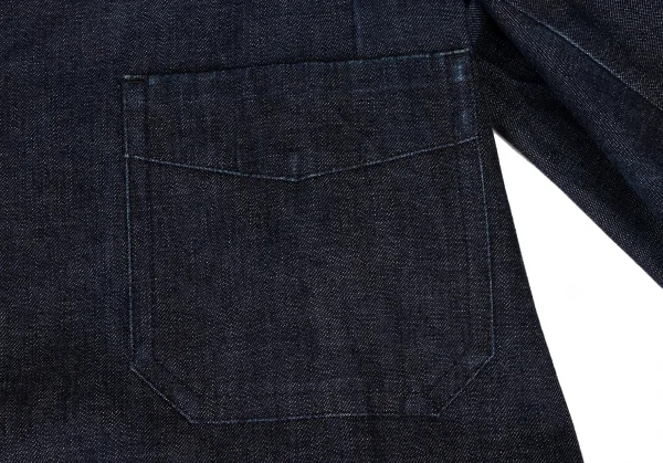 コムコム コムデギャルソンCOMME des GARCONS コットンバックプリーツデニムコート インディゴS K-135910_008