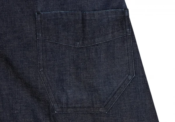 コムコム コムデギャルソンCOMME des GARCONS コットンバックプリーツデニムコート インディゴS K-135910_012