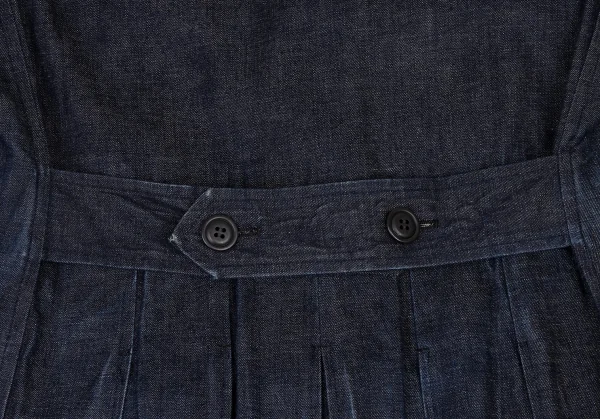 コムコム コムデギャルソンCOMME des GARCONS コットンバックプリーツデニムコート インディゴS K-135910_018