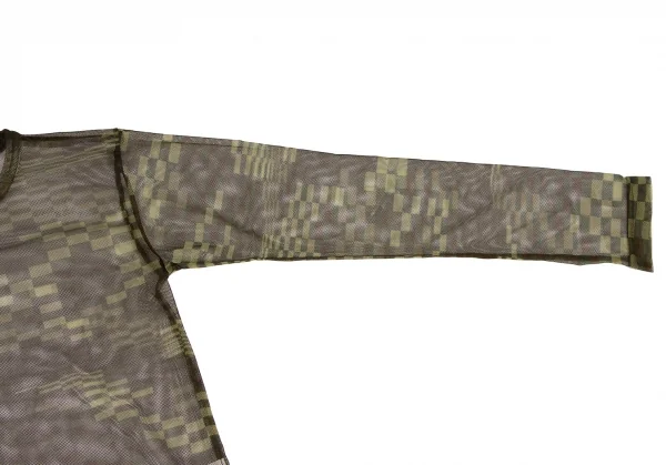 COMME des GARCONS Camouflage Long Sleeve Mesh T Shirt K-135925_005