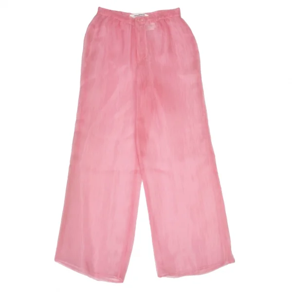 JUNYA WATANABE COMME des GARCONS Layered Sheer Wide Pants Pink M K-135934_001
