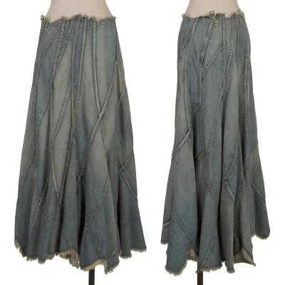 JUNYA WATANABE COMME des GARCONS Cut-off Switching Design Denim Skirt