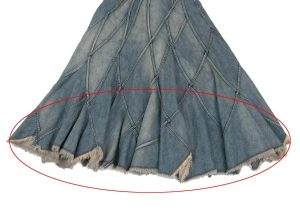 JUNYA WATANABE COMME des GARCONS Cut-off Switching Design Denim Skirt K-135936_006