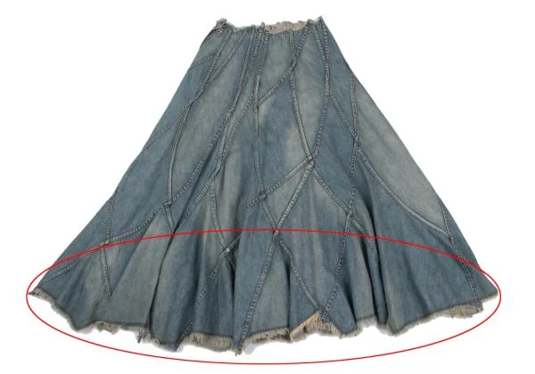 JUNYA WATANABE COMME des GARCONS Cut-off Switching Design Denim Skirt K-135936_015